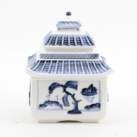 Blue and White Pagoda Candle