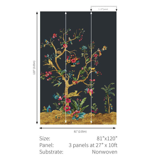 Boxwood Tanzania Tree of Life Mural