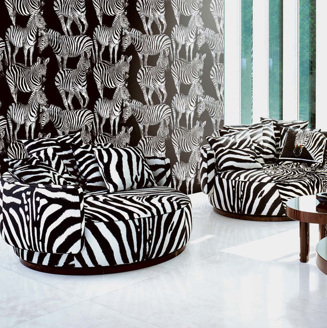 Boxwood Multi Zebra Mural