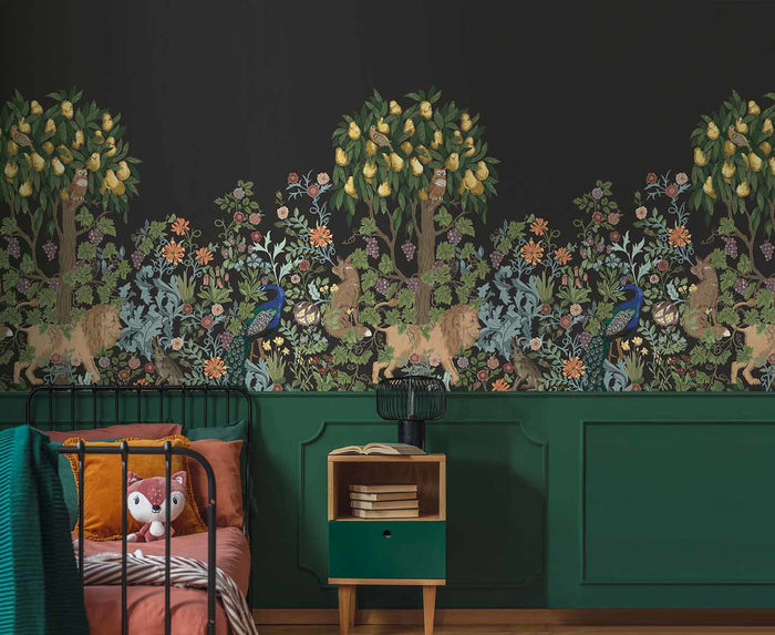 Abbotsbury Mural - Velvet Black