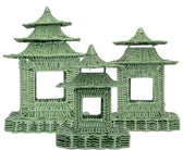 Boxwood Mid Mod Green Rattan Pagoda Collection