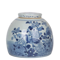 Lins Floral Bird Ming Jar