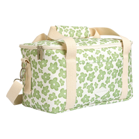 Box Cooler Sage Retro Floral
