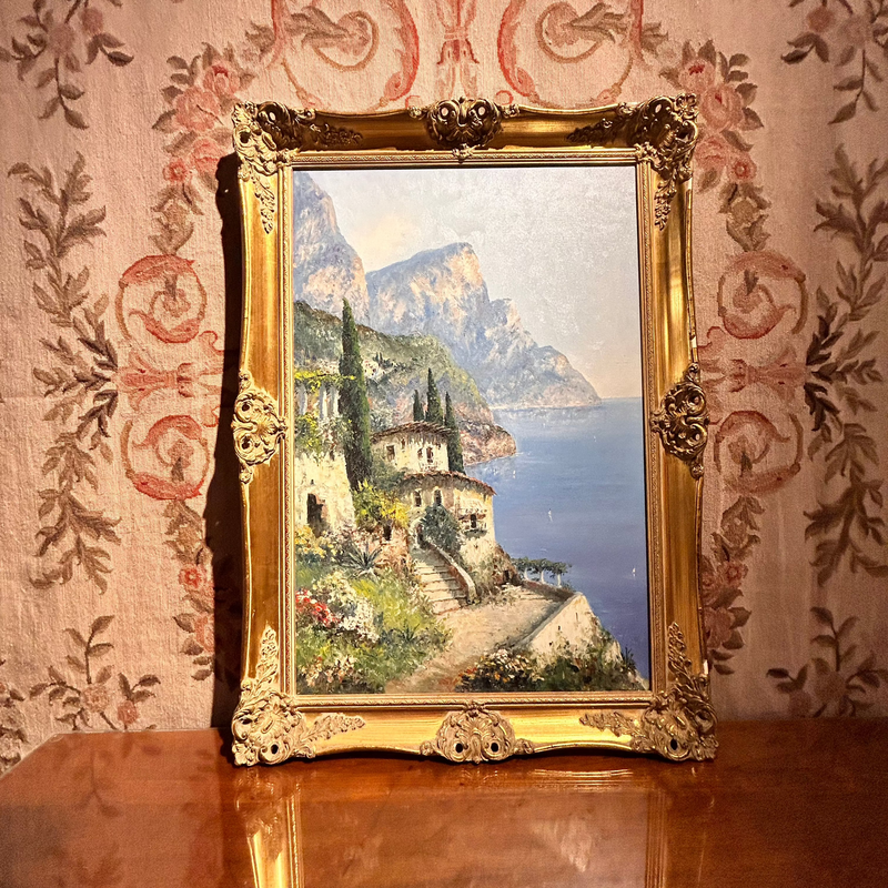 Lake Como Oil Painting