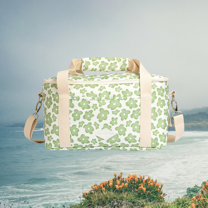 Box Cooler Sage Retro Floral