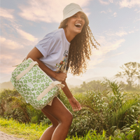 Box Cooler Sage Retro Floral